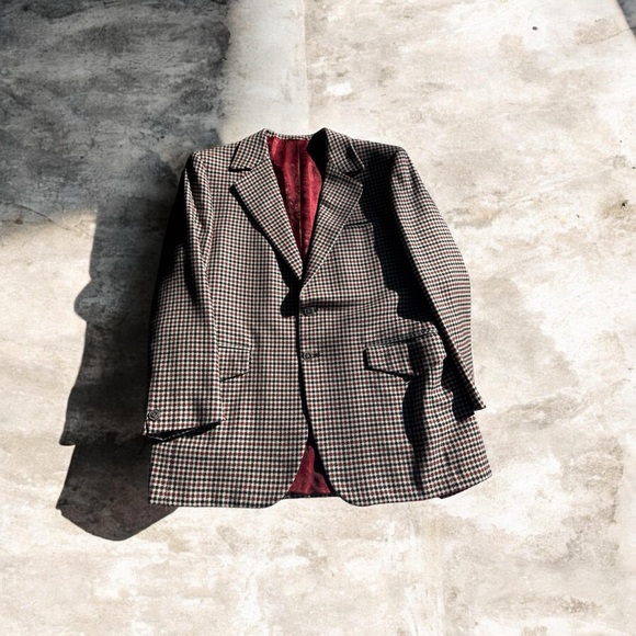 Vintage Jackman Black and White Checkered Sport Coat - Picture 2 of 7